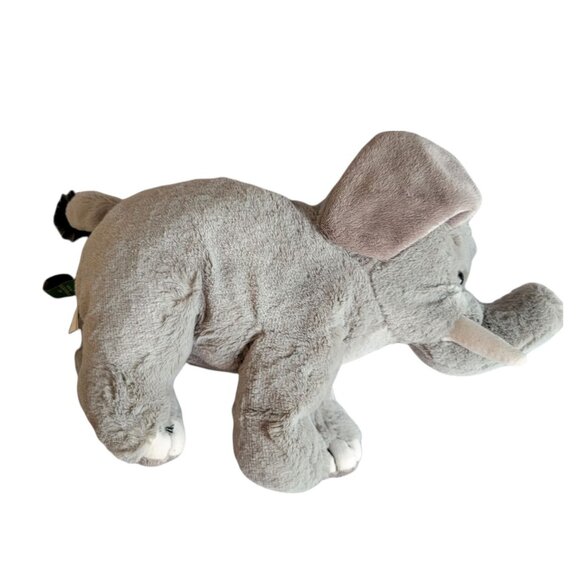 Wild Republic Elephant 13 inch Plush Gray Tusks Realistic Stuffed Animal Toy K&M - Picture 2 of 8